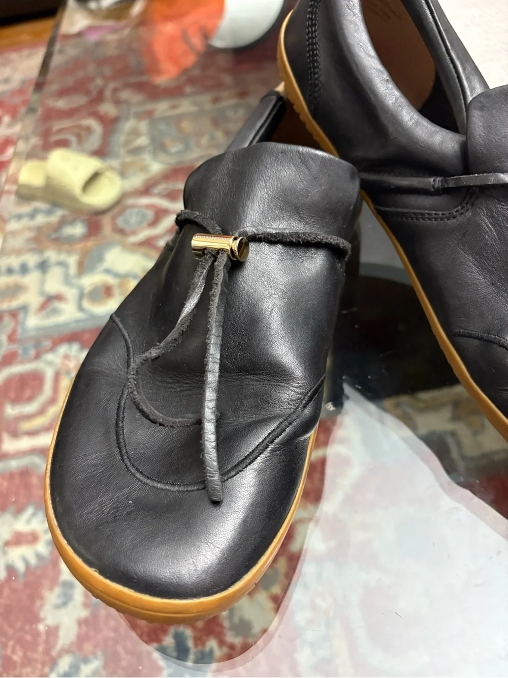 Vivo Barefoot Women's black  Loafers with Tassel Detail size42 /11US